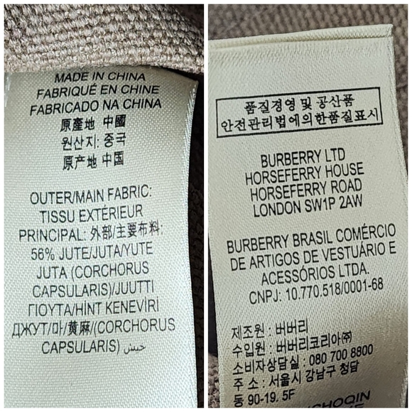 BURBERRY Canvas Mega Check Medium Ashby Hobo Saddle Bag Yellow/Beige - Picture 5 of 14